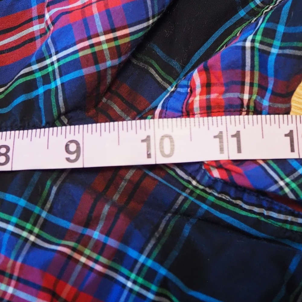 J Crew Long Sleeve Cotton Poplin Pajamas Women's S Black Stewart Tartan‎ Plaid - Picture 13 of 15